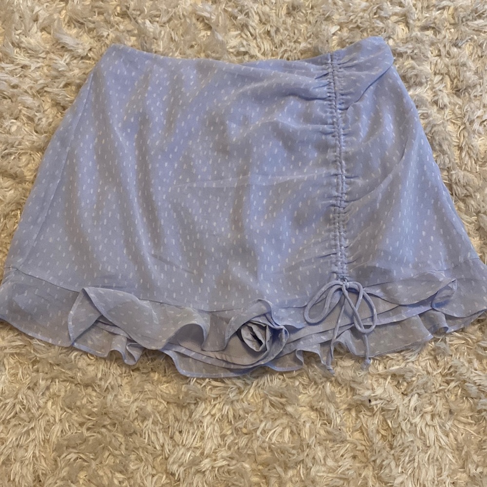 CottonCandyLa blue skirt with white dots